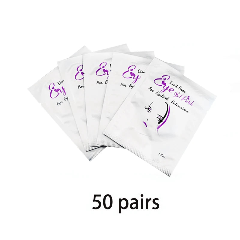 50/100 Pairs Eyelash Extension Stickers under the Eye Pad Eyelash Extension Paper Patch for Eyelash Extension Stickers Gel Patch