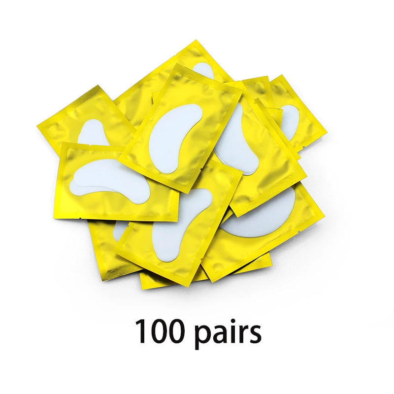 50/100 Pairs Eyelash Extension Stickers under the Eye Pad Eyelash Extension Paper Patch for Eyelash Extension Stickers Gel Patch