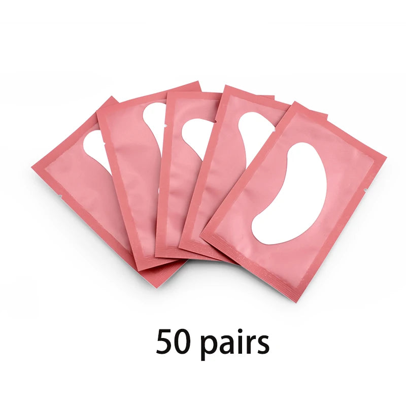 50/100 Pairs Eyelash Extension Stickers under the Eye Pad Eyelash Extension Paper Patch for Eyelash Extension Stickers Gel Patch