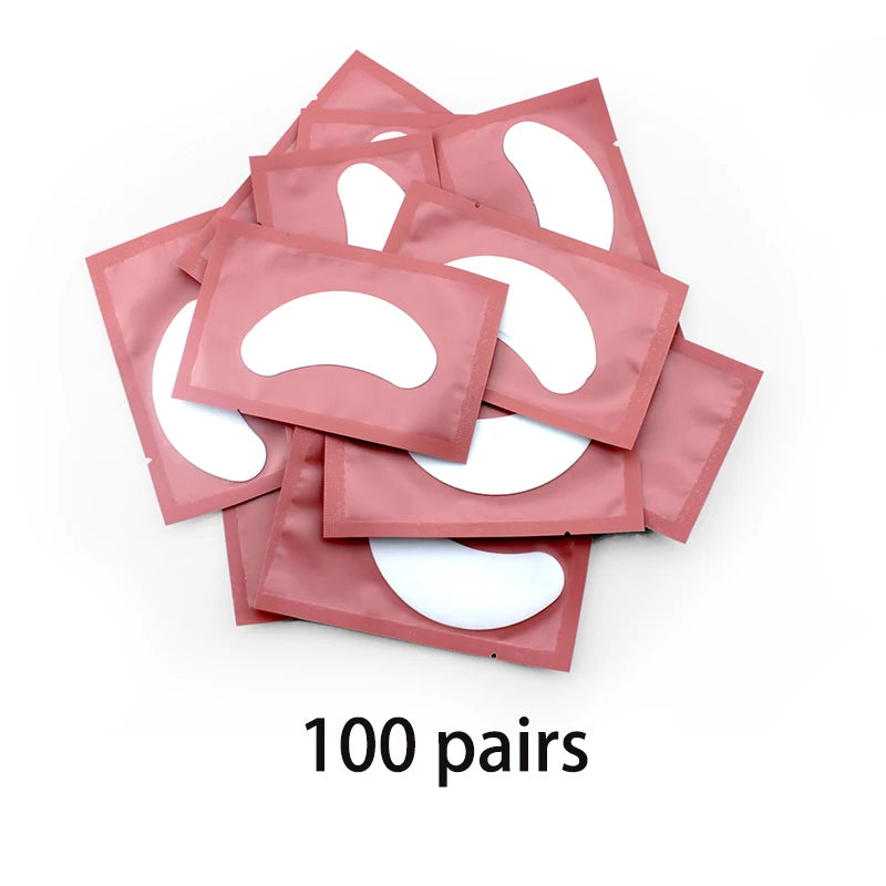 50/100 Pairs Eyelash Extension Stickers under the Eye Pad Eyelash Extension Paper Patch for Eyelash Extension Stickers Gel Patch