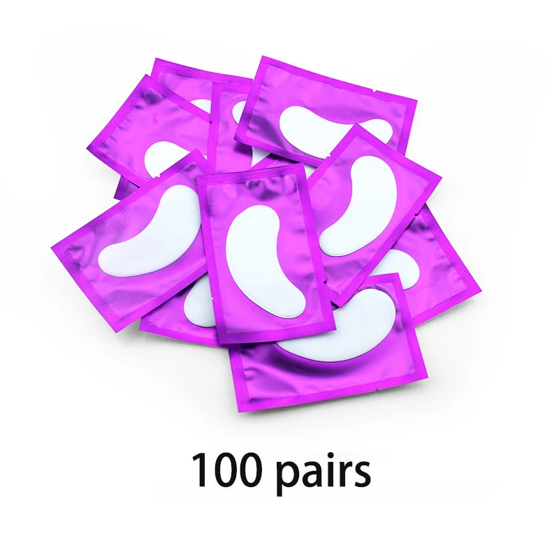 50/100 Pairs Eyelash Extension Stickers under the Eye Pad Eyelash Extension Paper Patch for Eyelash Extension Stickers Gel Patch