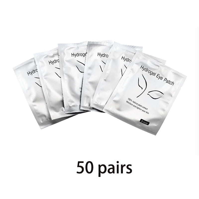 50/100 Pairs Eyelash Extension Stickers under the Eye Pad Eyelash Extension Paper Patch for Eyelash Extension Stickers Gel Patch