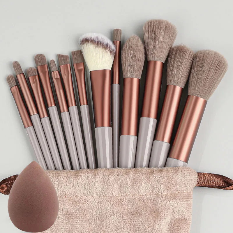 Professional 13Pcs Makeup Brushes Set EyeShadow Highlighter Concealer Brush Blush Loose Powder Brush Blending Beauty Tools
