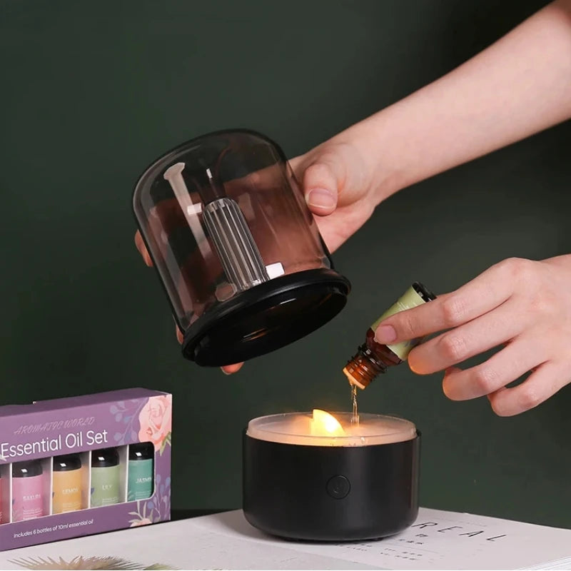 Portable Mini Aroma Diffuser- Air Humidifier Essential Oil. Cold Mist Maker Sprayer for Home.