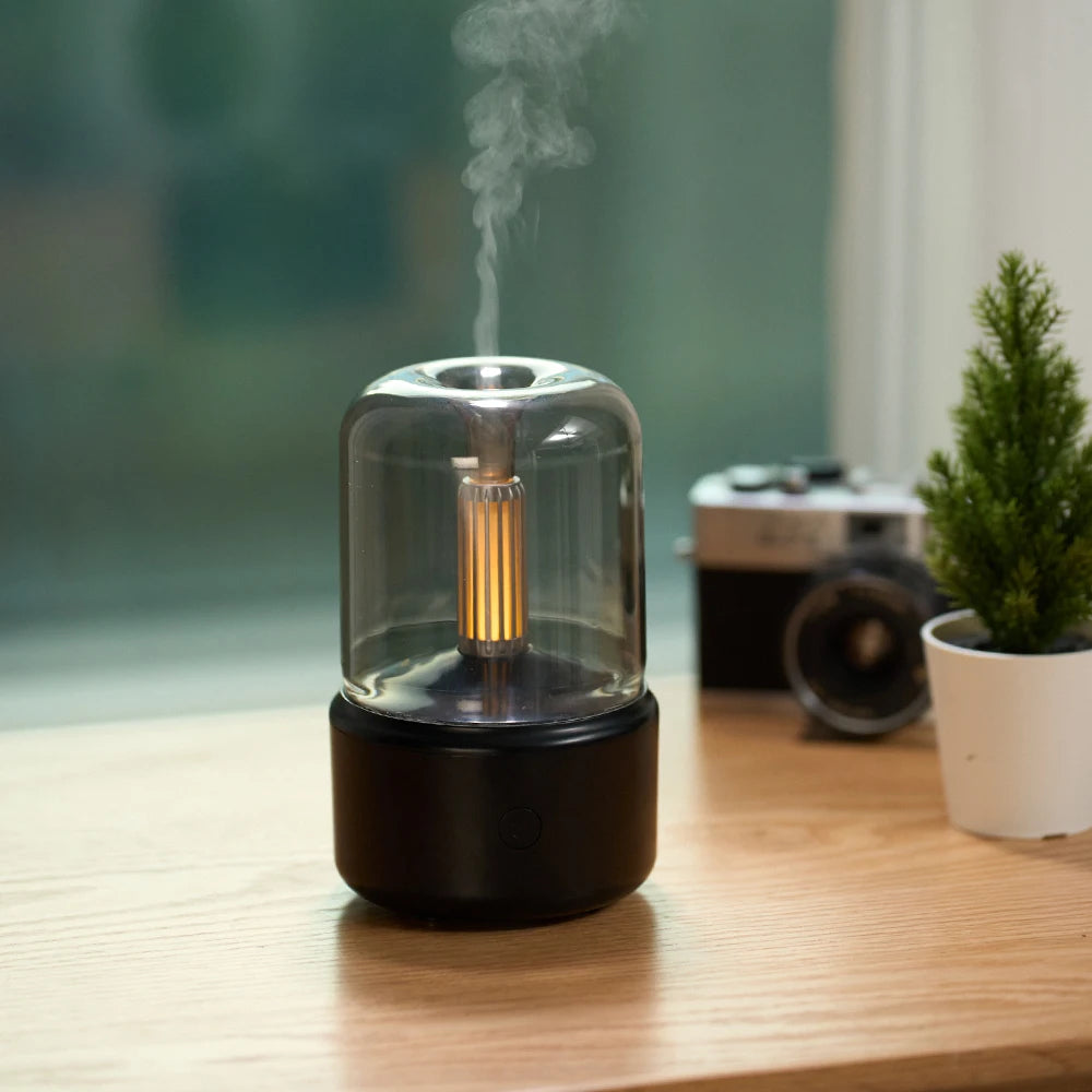 Portable Mini Aroma Diffuser- Air Humidifier Essential Oil. Cold Mist Maker Sprayer for Home.