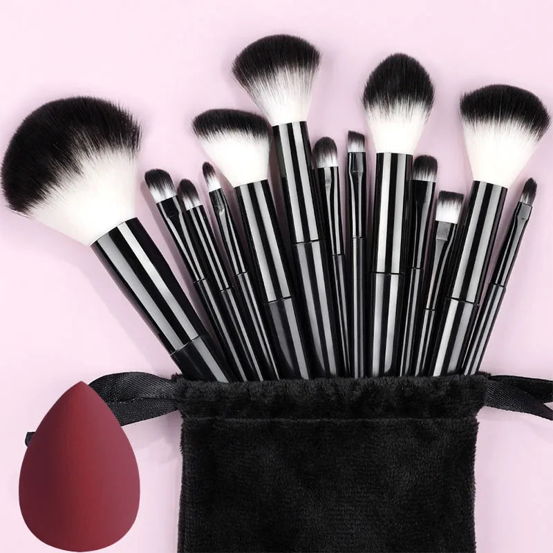 Professional 13Pcs Makeup Brushes Set EyeShadow Highlighter Concealer Brush Blush Loose Powder Brush Blending Beauty Tools