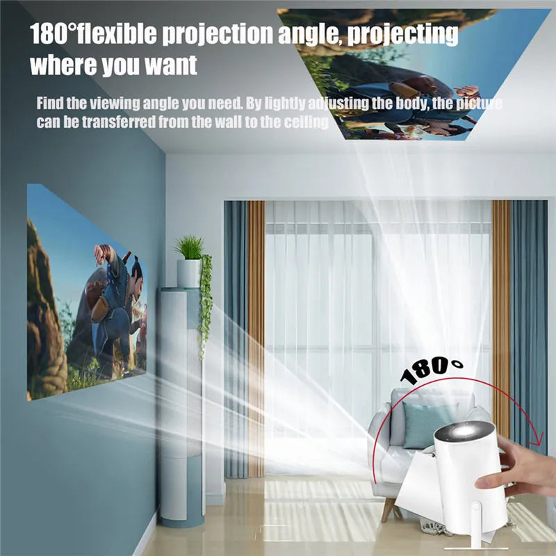 HD Projector portatil 4K 1280x720P Android LED Video Home Theater Cinema Phone mini Proyector Movie HY300 pro