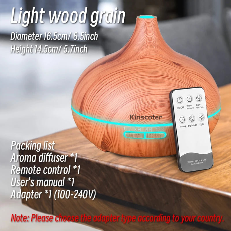 Aroma Diffuser for Essential Oil Large Room,Office Essential Oil Diffusers for Home Kids, Cool Mist humidifier for Bedroom Quiet with Ambient Light,Waterless Auto Off Aromatherapy, 1 count, pack of 1