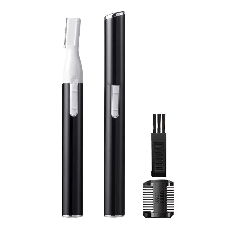Electric Eyebrow Trimmer Razor Brow Shaping Portable Shaving with Duals Cutter Head Design Washable Hair Trimmer Razor Tools