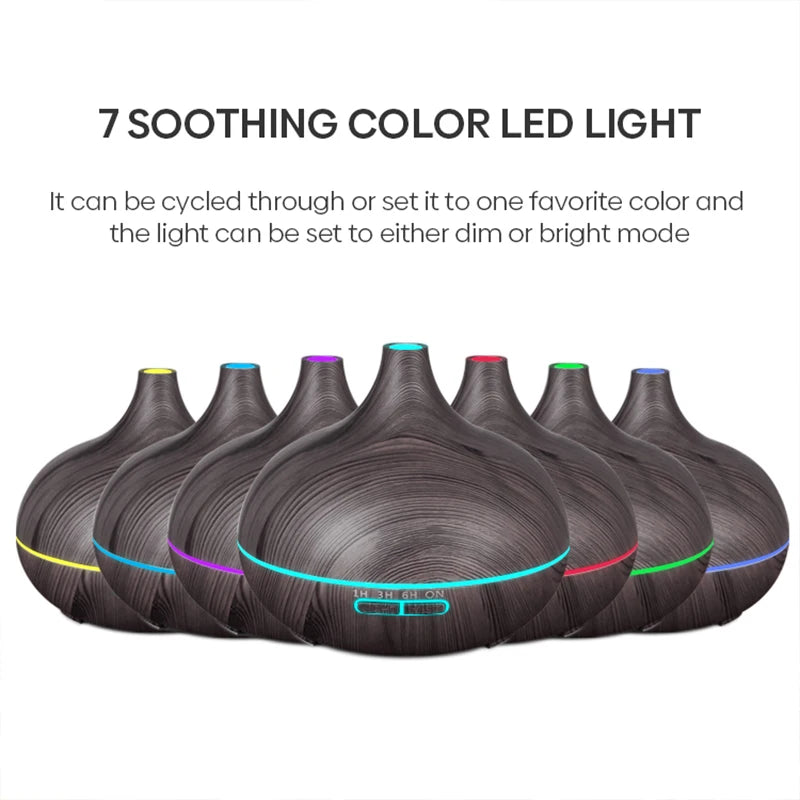 Aroma Diffuser for Essential Oil Large Room,Office Essential Oil Diffusers for Home Kids, Cool Mist humidifier for Bedroom Quiet with Ambient Light,Waterless Auto Off Aromatherapy, 1 count, pack of 1