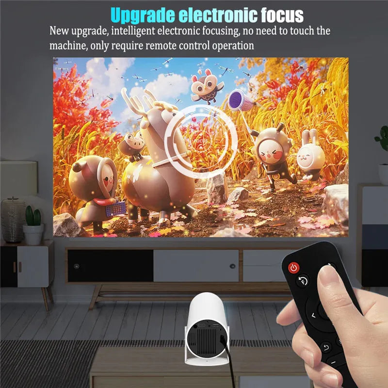 HD Projector portatil 4K 1280x720P Android LED Video Home Theater Cinema Phone mini Proyector Movie HY300 pro