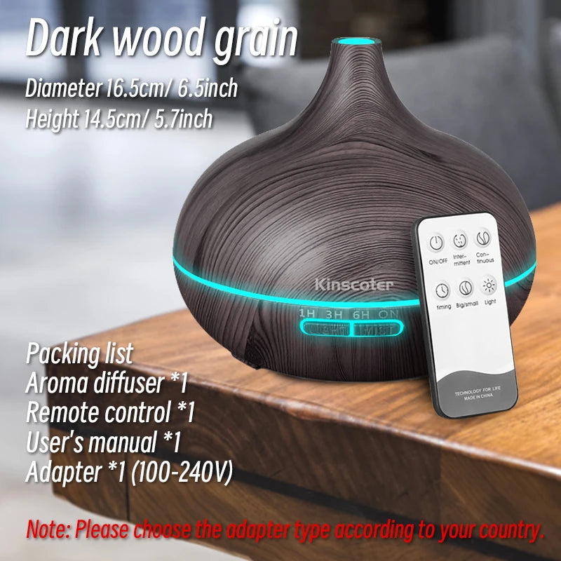 Aroma Diffuser for Essential Oil Large Room,Office Essential Oil Diffusers for Home Kids, Cool Mist humidifier for Bedroom Quiet with Ambient Light,Waterless Auto Off Aromatherapy, 1 count, pack of 1