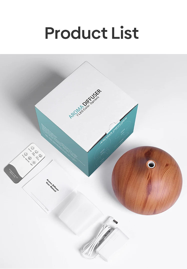 Aroma Diffuser for Essential Oil Large Room,Office Essential Oil Diffusers for Home Kids, Cool Mist humidifier for Bedroom Quiet with Ambient Light,Waterless Auto Off Aromatherapy, 1 count, pack of 1