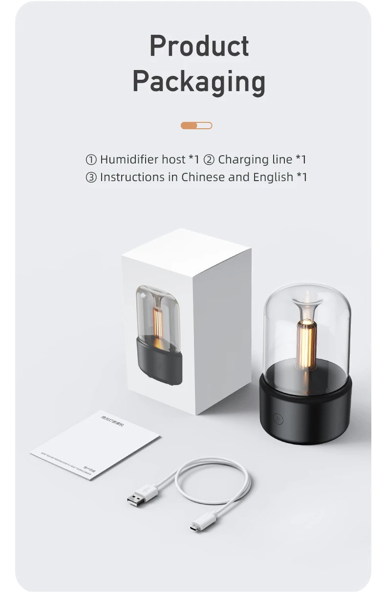Portable Mini Aroma Diffuser- Air Humidifier Essential Oil. Cold Mist Maker Sprayer for Home.