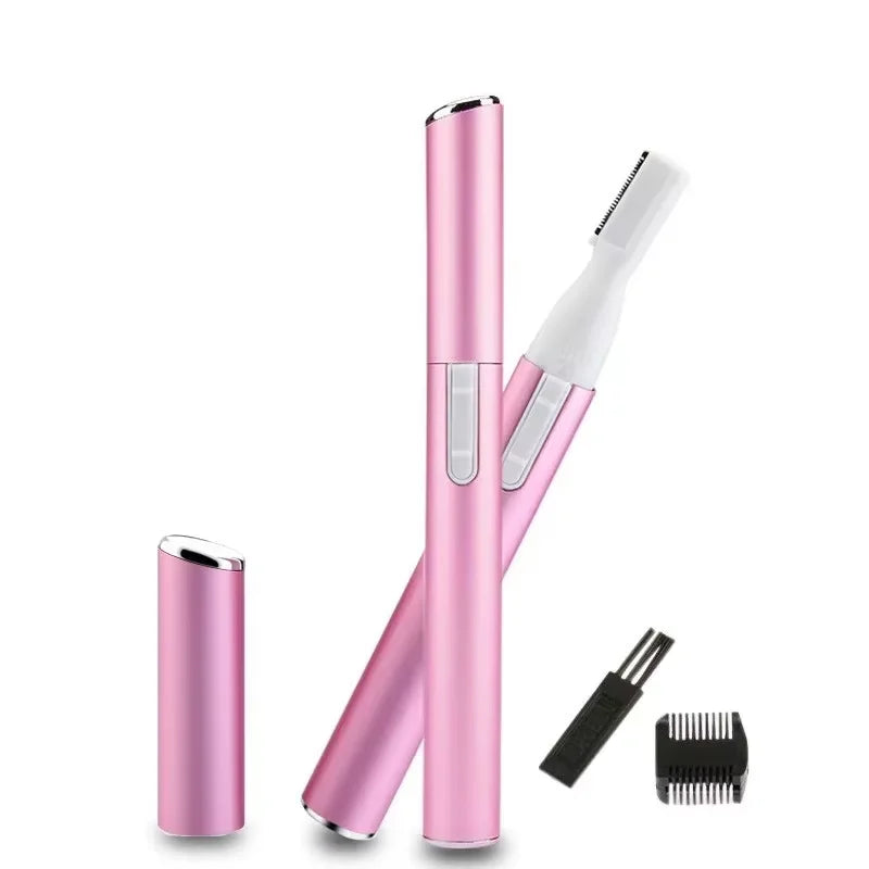 Electric Eyebrow Trimmer Razor Brow Shaping Portable Shaving with Duals Cutter Head Design Washable Hair Trimmer Razor Tools