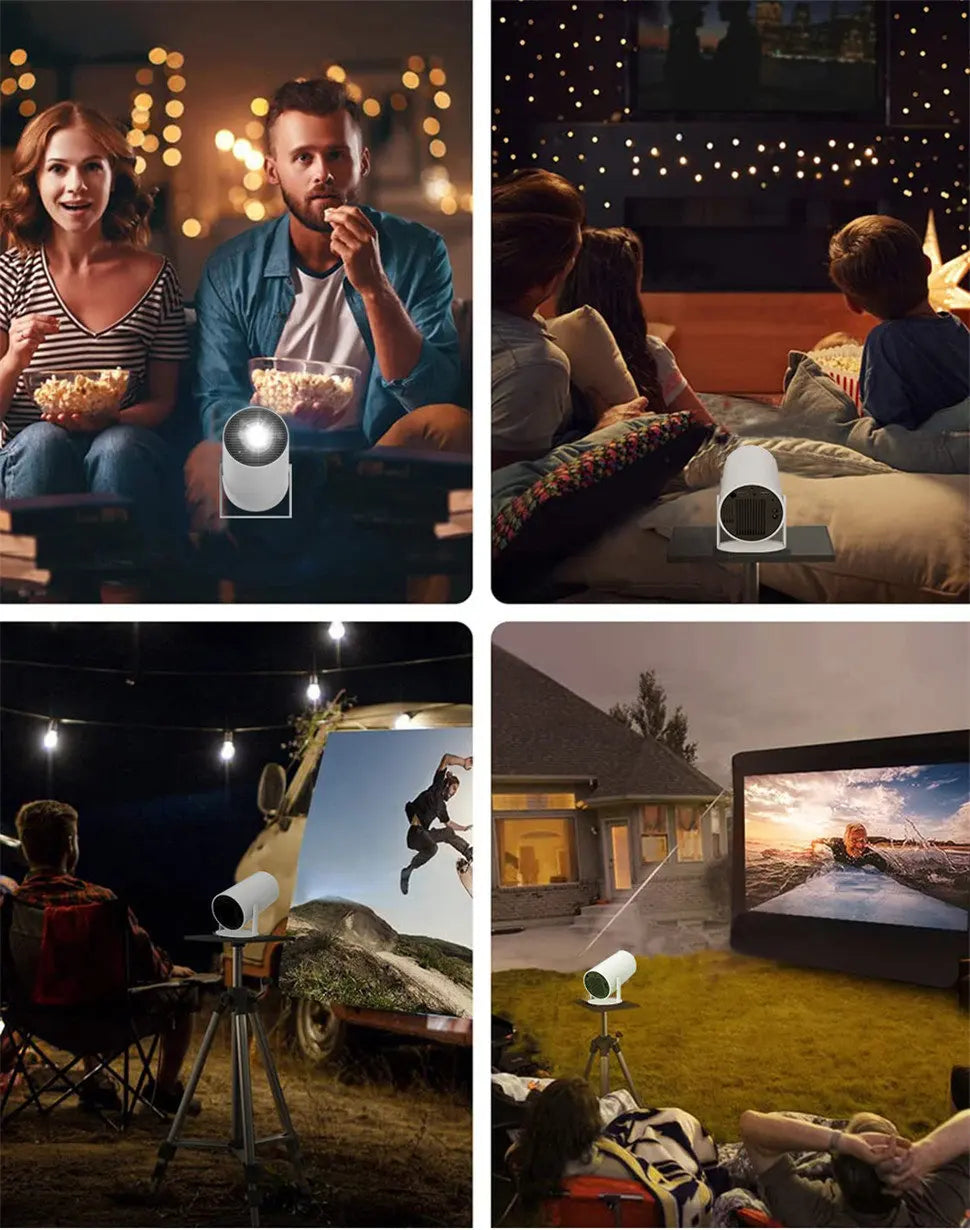 HD Projector portatil 4K 1280x720P Android LED Video Home Theater Cinema Phone mini Proyector Movie HY300 pro