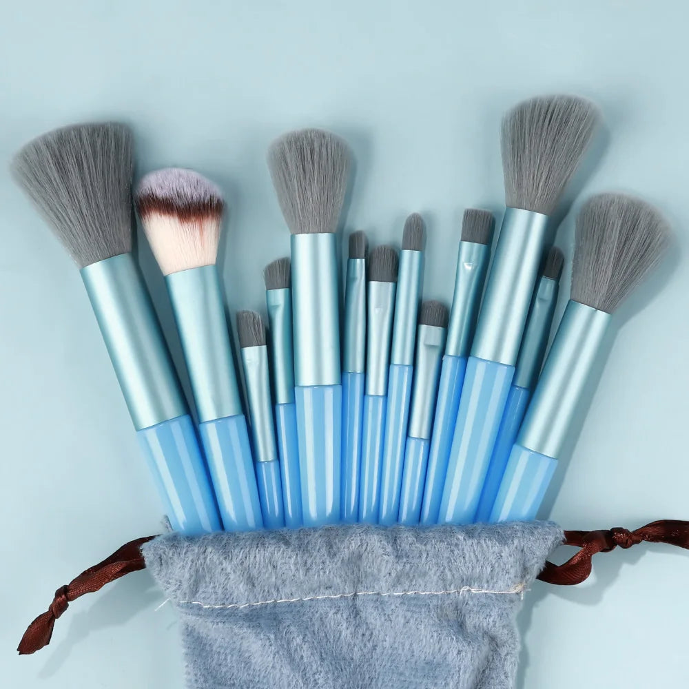 Professional 13Pcs Makeup Brushes Set EyeShadow Highlighter Concealer Brush Blush Loose Powder Brush Blending Beauty Tools