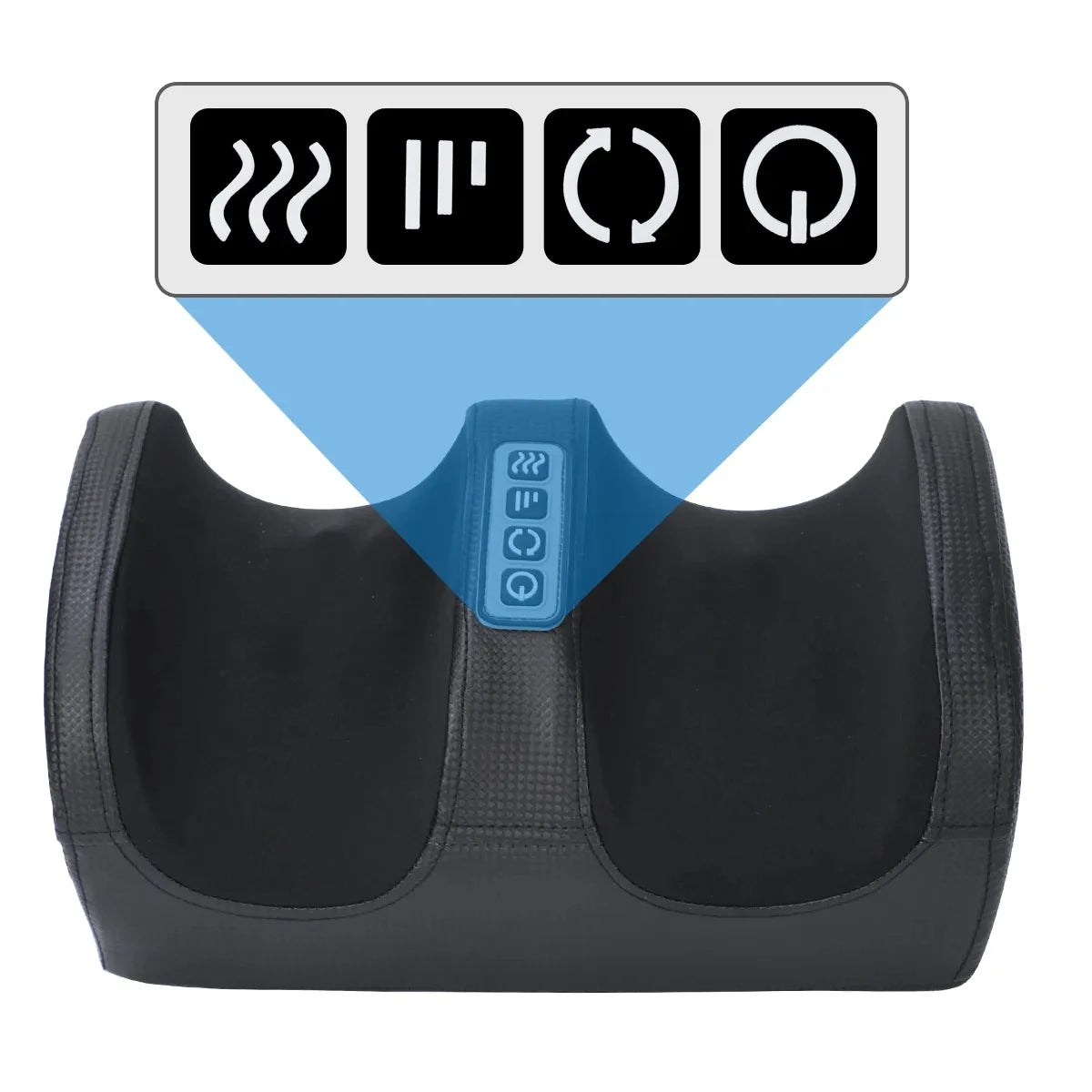 Electric Foot Massager. Deep Tissue Relax Heated Roller Calf Pain Relief Fatigue Muscles Vibrator Machine Health