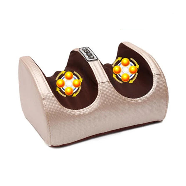 Electric Foot Massager. Deep Tissue Relax Heated Roller Calf Pain Relief Fatigue Muscles Vibrator Machine Health