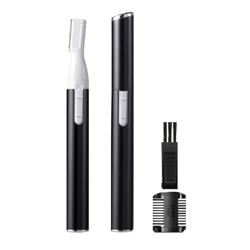 Electric Eyebrow Trimmer Razor Brow Shaping Portable Shaving with Duals Cutter Head Design Washable Hair Trimmer Razor Tools