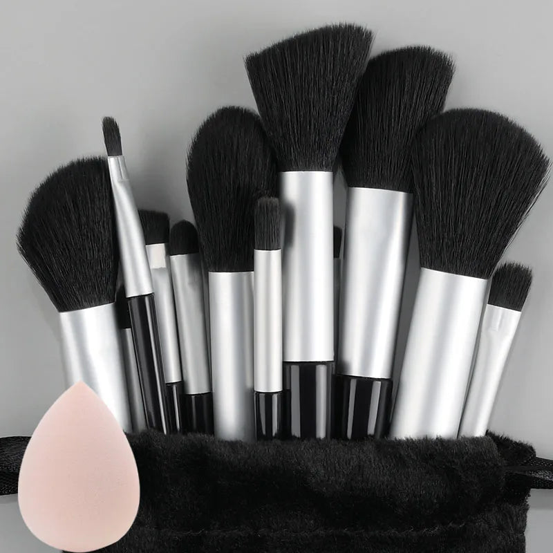 Professional 13Pcs Makeup Brushes Set EyeShadow Highlighter Concealer Brush Blush Loose Powder Brush Blending Beauty Tools