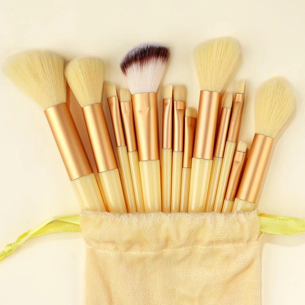 Professional 13Pcs Makeup Brushes Set EyeShadow Highlighter Concealer Brush Blush Loose Powder Brush Blending Beauty Tools