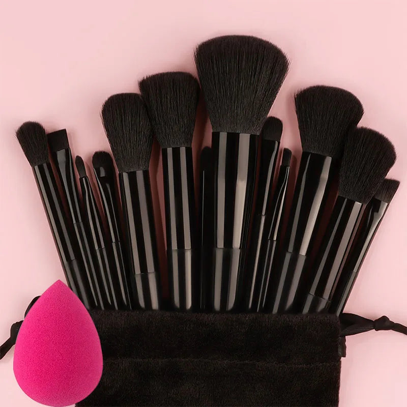 Professional 13Pcs Makeup Brushes Set EyeShadow Highlighter Concealer Brush Blush Loose Powder Brush Blending Beauty Tools