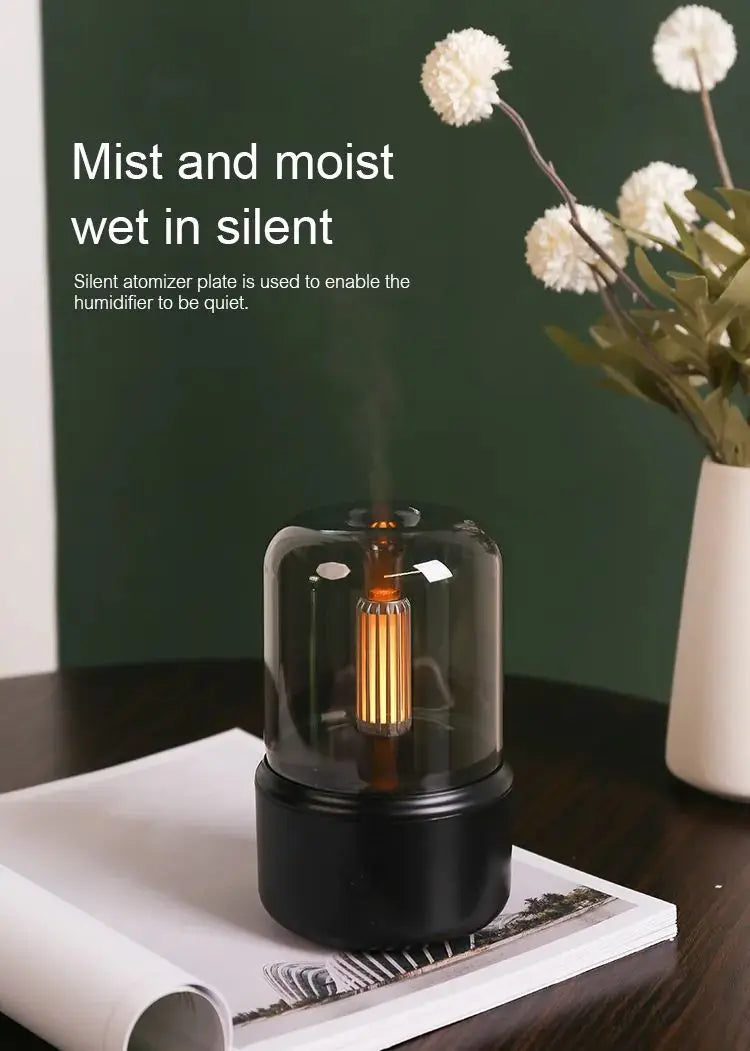 Portable Mini Aroma Diffuser- Air Humidifier Essential Oil. Cold Mist Maker Sprayer for Home.