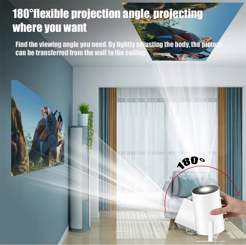 HD Projector portatil 4K 1280x720P Android LED Video Home Theater Cinema Phone mini Proyector Movie HY300 pro