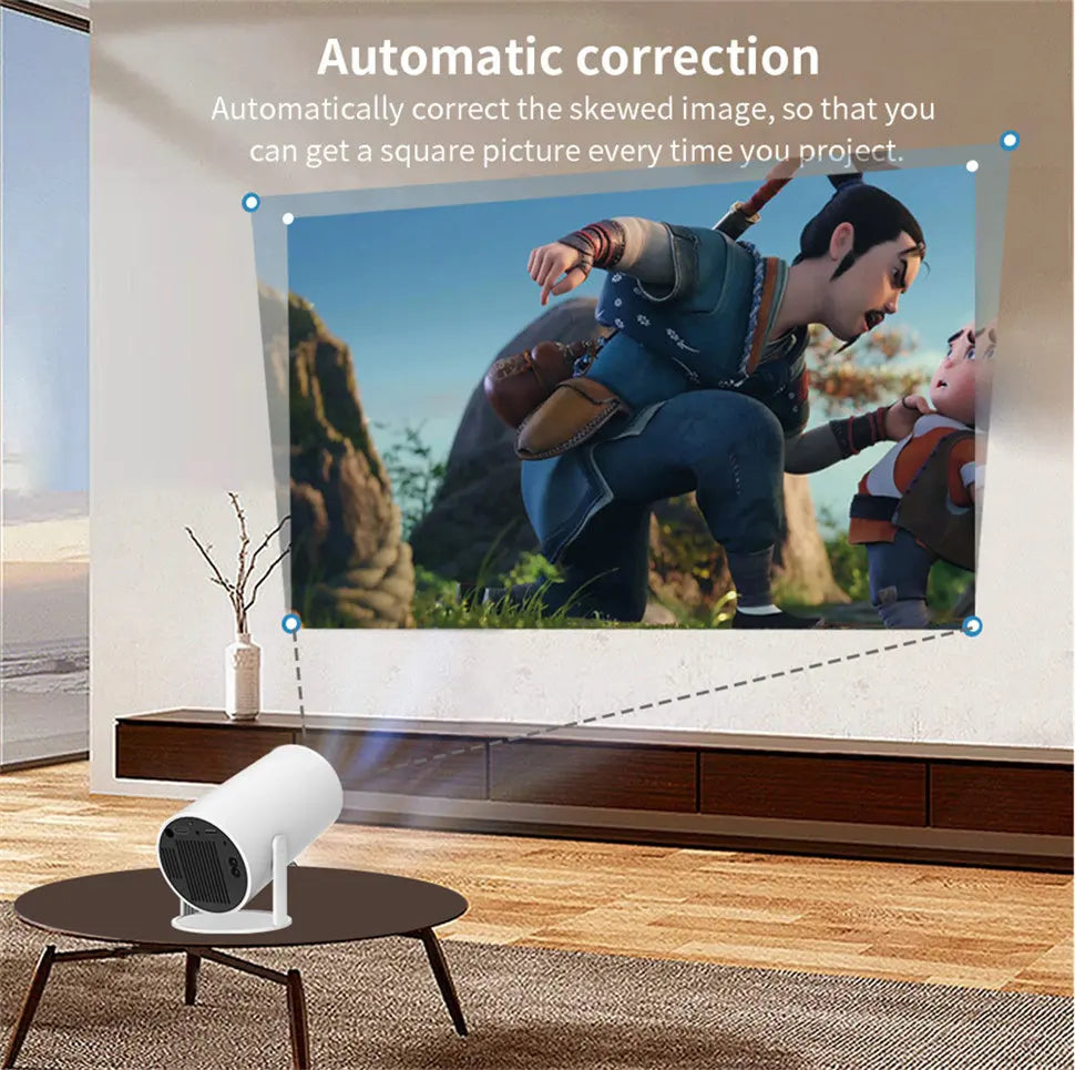 HD Projector portatil 4K 1280x720P Android LED Video Home Theater Cinema Phone mini Proyector Movie HY300 pro