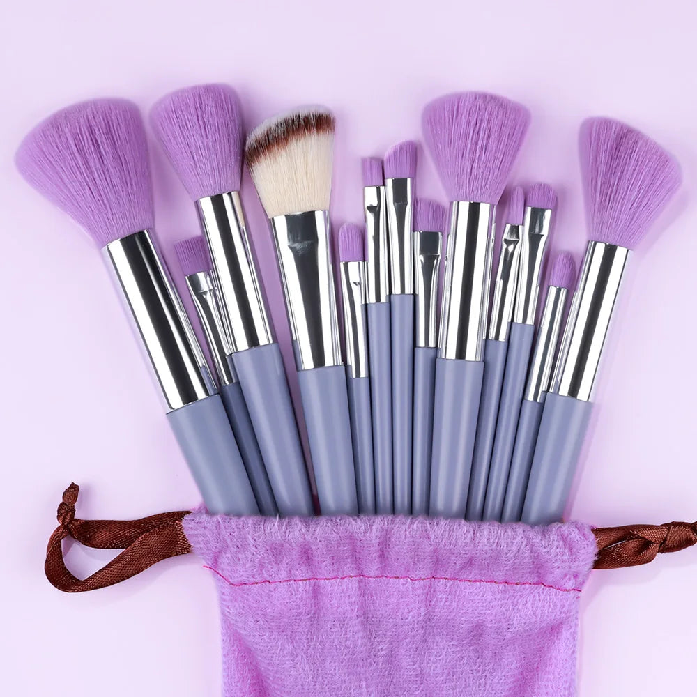 Professional 13Pcs Makeup Brushes Set EyeShadow Highlighter Concealer Brush Blush Loose Powder Brush Blending Beauty Tools