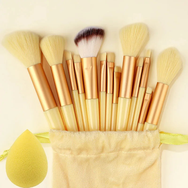 Professional 13Pcs Makeup Brushes Set EyeShadow Highlighter Concealer Brush Blush Loose Powder Brush Blending Beauty Tools