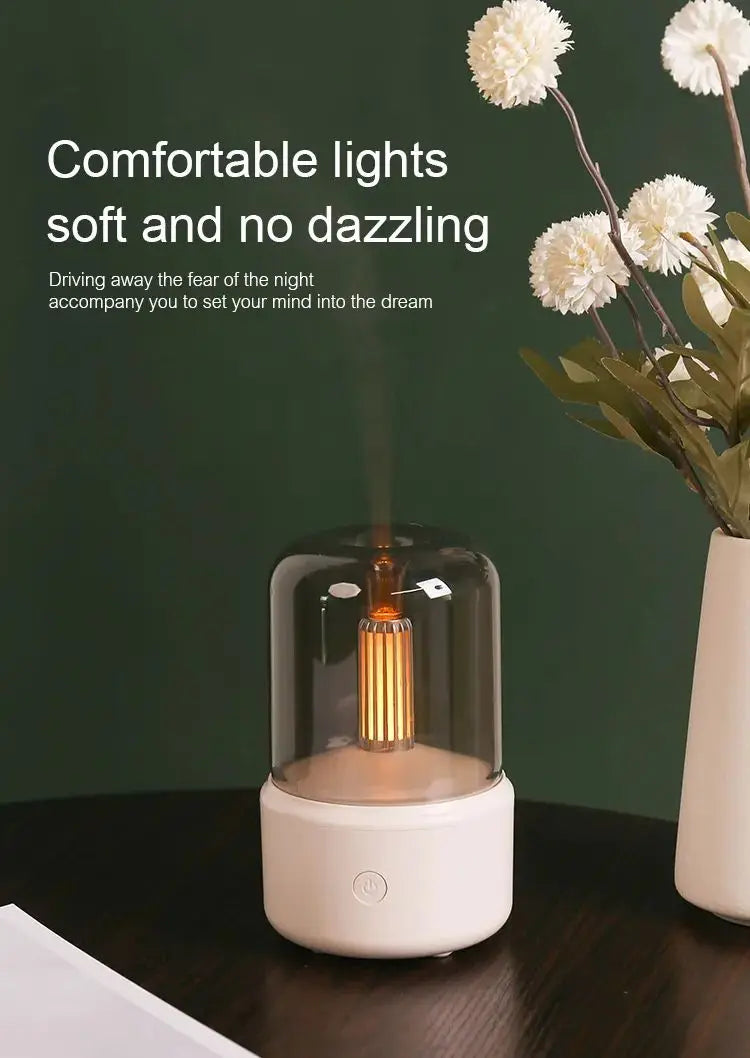 Portable Mini Aroma Diffuser- Air Humidifier Essential Oil. Cold Mist Maker Sprayer for Home.