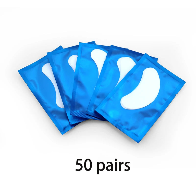 50/100 Pairs Eyelash Extension Stickers under the Eye Pad Eyelash Extension Paper Patch for Eyelash Extension Stickers Gel Patch