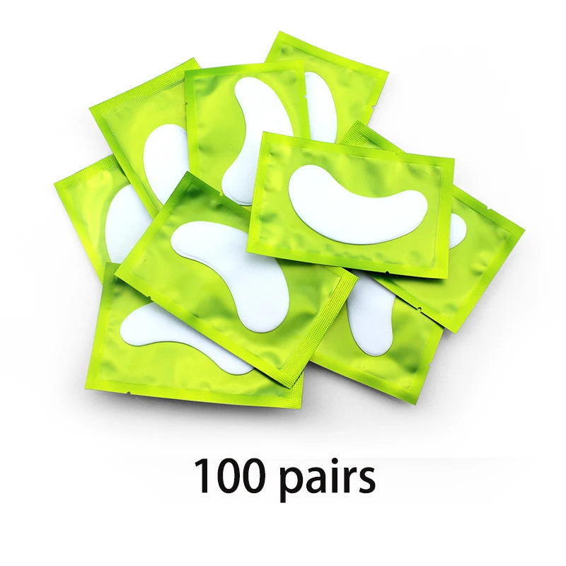 50/100 Pairs Eyelash Extension Stickers under the Eye Pad Eyelash Extension Paper Patch for Eyelash Extension Stickers Gel Patch