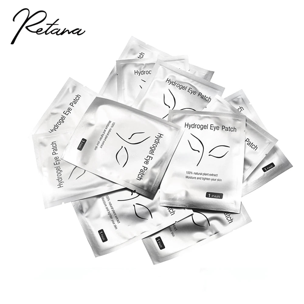 50/100 Pairs Eyelash Extension Stickers under the Eye Pad Eyelash Extension Paper Patch for Eyelash Extension Stickers Gel Patch