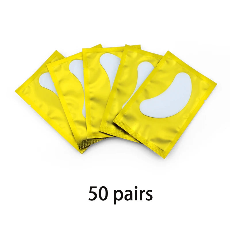 50/100 Pairs Eyelash Extension Stickers under the Eye Pad Eyelash Extension Paper Patch for Eyelash Extension Stickers Gel Patch