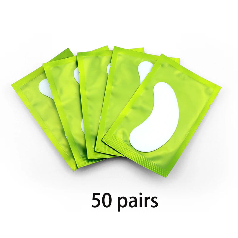 50/100 Pairs Eyelash Extension Stickers under the Eye Pad Eyelash Extension Paper Patch for Eyelash Extension Stickers Gel Patch