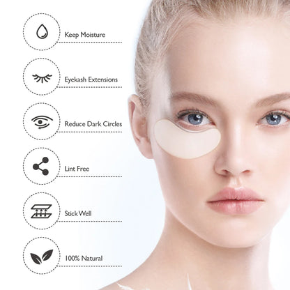 50/100 Pairs Eyelash Extension Stickers under the Eye Pad Eyelash Extension Paper Patch for Eyelash Extension Stickers Gel Patch