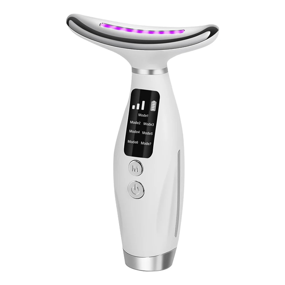 3-level Face & Neck Beauty Vibration Massage Device.  Improve Neck Lines.