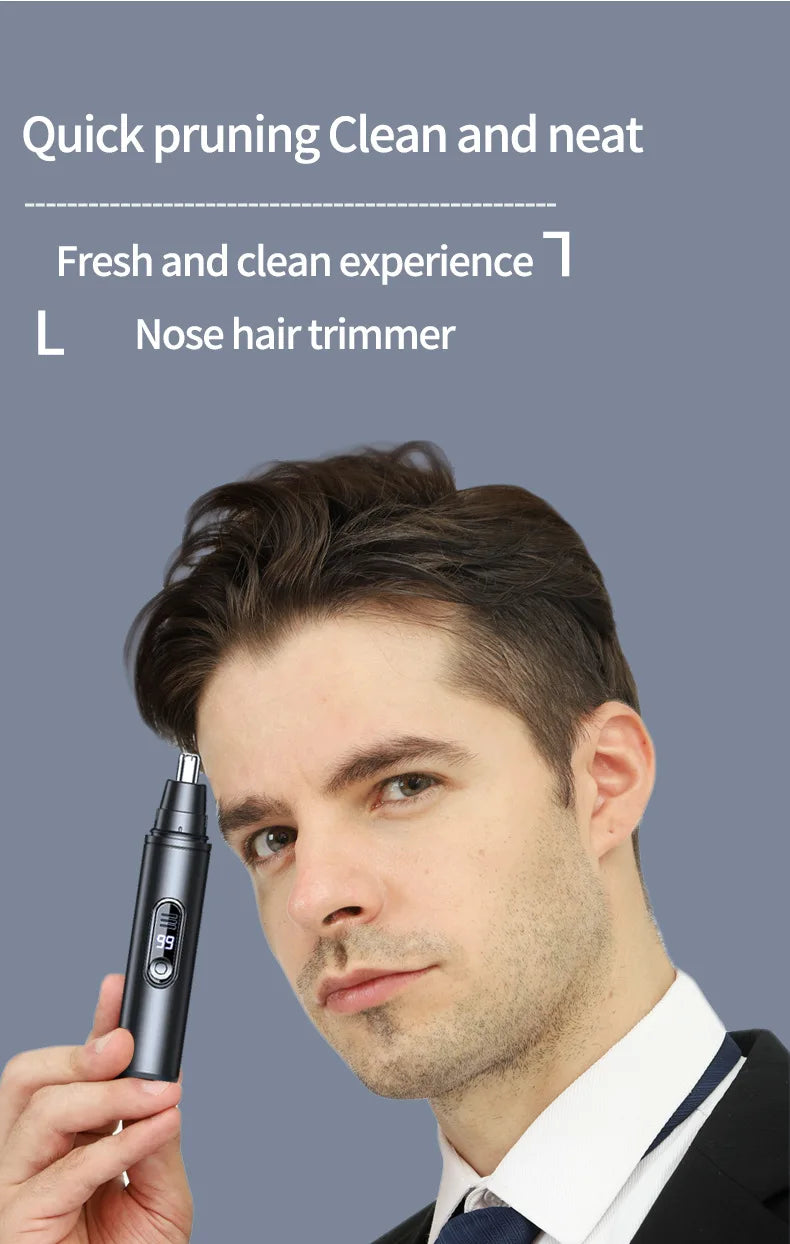 Mini Pocket Nose Hair Trimmer Clipper. Nose, Ears, Hair, Eyebrow. Waterproof Portable Trimmer For Men Women