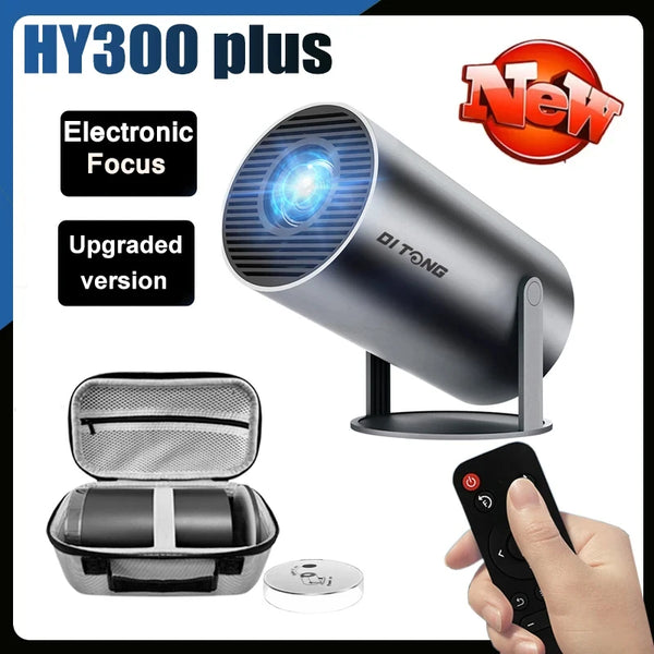 HD Projector portatil 4K 1280x720P Android  LED Video Home Theater Cinema Phone mini Proyector Movie HY300 pro