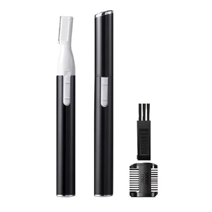 Electric Eyebrow Trimmer Razor Brow Shaping Portable Shaving with Duals Cutter Head Design Washable Hair Trimmer Razor Tools