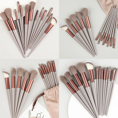Professional 13Pcs Makeup Brushes Set EyeShadow Highlighter Concealer Brush Blush Loose Powder Brush Blending Beauty Tools
