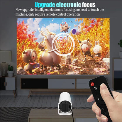 HD Projector portatil 4K 1280x720P Android  LED Video Home Theater Cinema Phone mini Proyector Movie HY300 pro