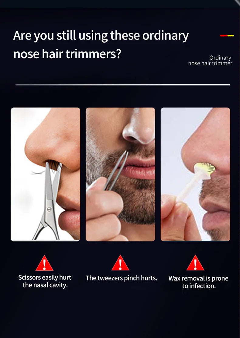 Mini Pocket Nose Hair Trimmer Clipper. Nose, Ears, Hair, Eyebrow. Waterproof Portable Trimmer For Men Women