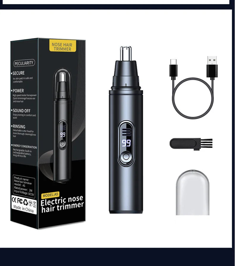 Mini Pocket Nose Hair Trimmer Clipper. Nose, Ears, Hair, Eyebrow. Waterproof Portable Trimmer For Men Women