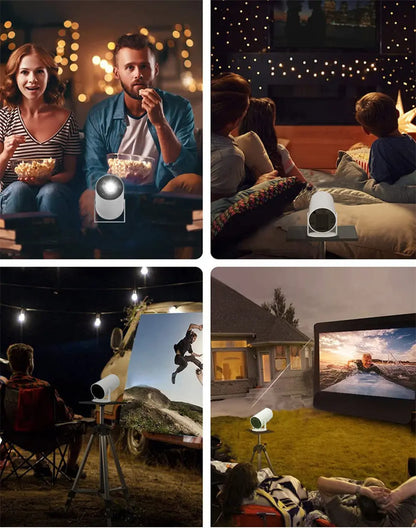 HD Projector portatil 4K 1280x720P Android  LED Video Home Theater Cinema Phone mini Proyector Movie HY300 pro