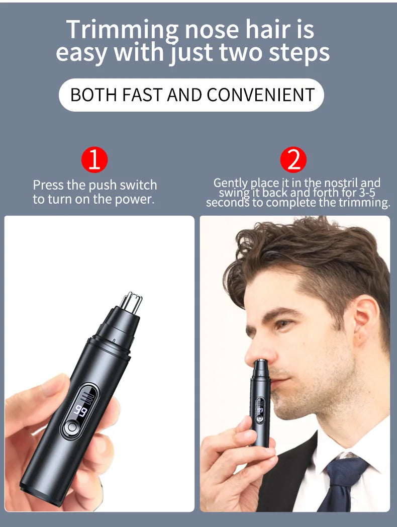 Mini Pocket Nose Hair Trimmer Clipper. Nose, Ears, Hair, Eyebrow. Waterproof Portable Trimmer For Men Women