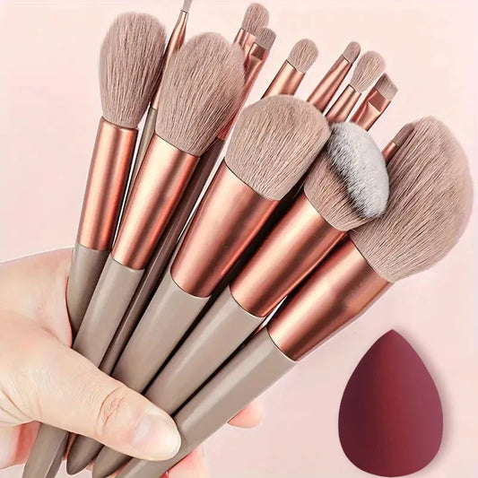 Professional 13Pcs Makeup Brushes Set EyeShadow Highlighter Concealer Brush Blush Loose Powder Brush Blending Beauty Tools